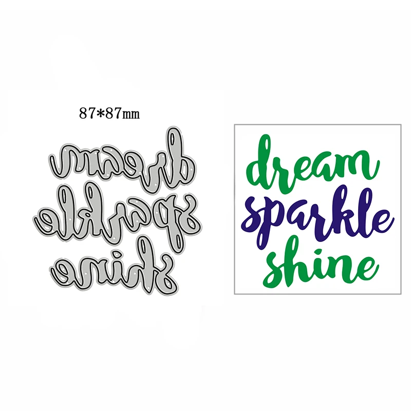 New Dream Sparkle Shine Metal Cutting Die Scrapbook Template Cutting Card Making Decorative Relief Photo Album Diy Crafts
New Dream Sparkle Shine Metal Cutting Die Scrapbook Template Cutting Card Making Decorative Relief Photo Album Diy Crafts