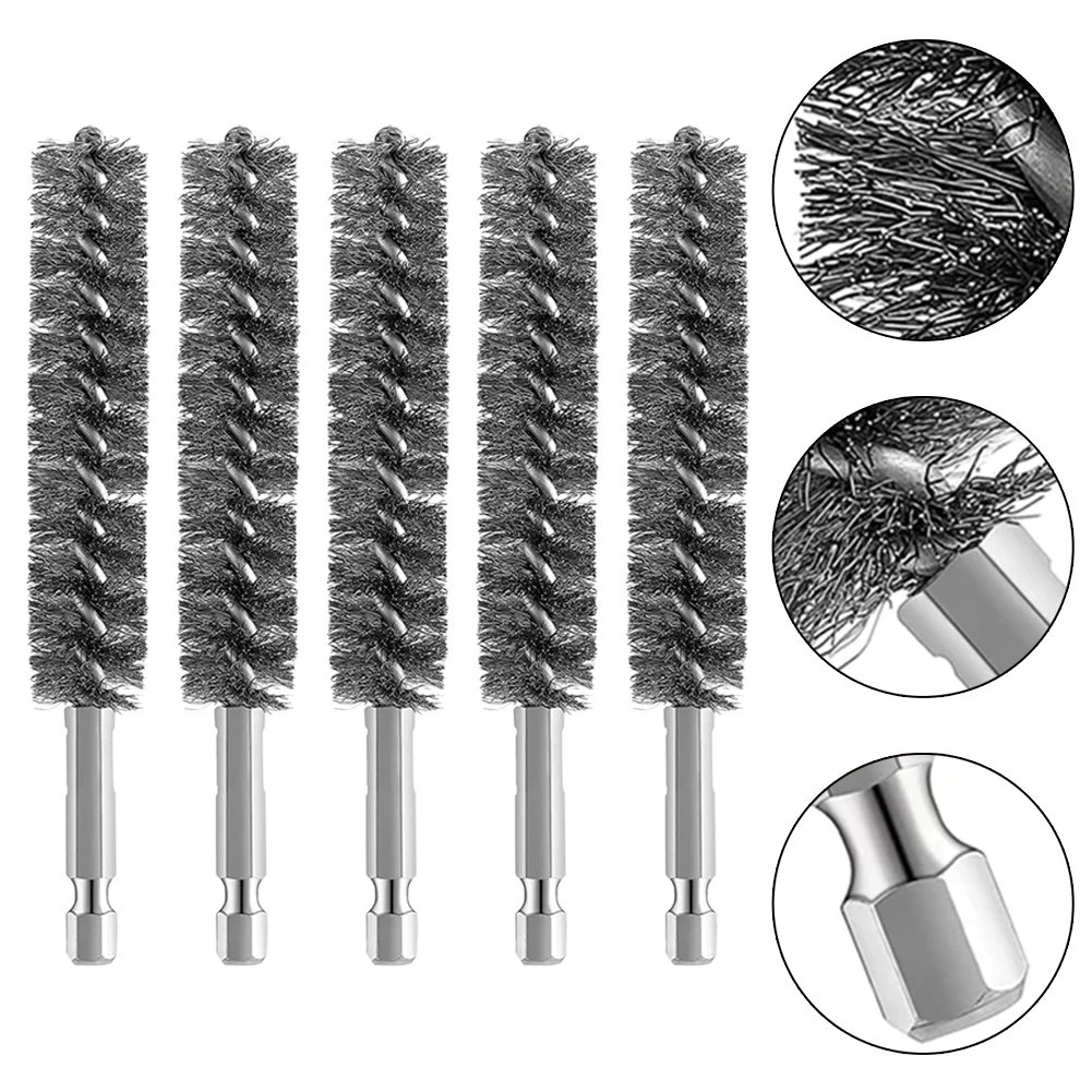 5pcs Stainless Steel Cleaning Wire Brush W/ Hex Shank Handle For Automotive Manufacturing Cleaning Polishing Hand Tools
5pcs Stainless Steel Cleaning Wire Brush W/ Hex Shank Handle For Automotive Manufacturing Cleaning Polishing Hand Tools