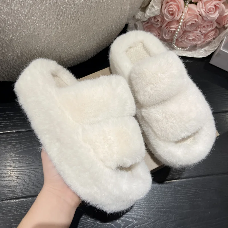 Winter Luxury Plush Cotton Slippers Women Flats Shoes 2023 New Fashion Platform Casual Home Suede Fur Warm Slingback Flip Flops
Winter Luxury Plush Cotton Slippers Women Flats Shoes 2023 New Fashion Platform Casual Home Suede Fur Warm Slingback Flip Flops