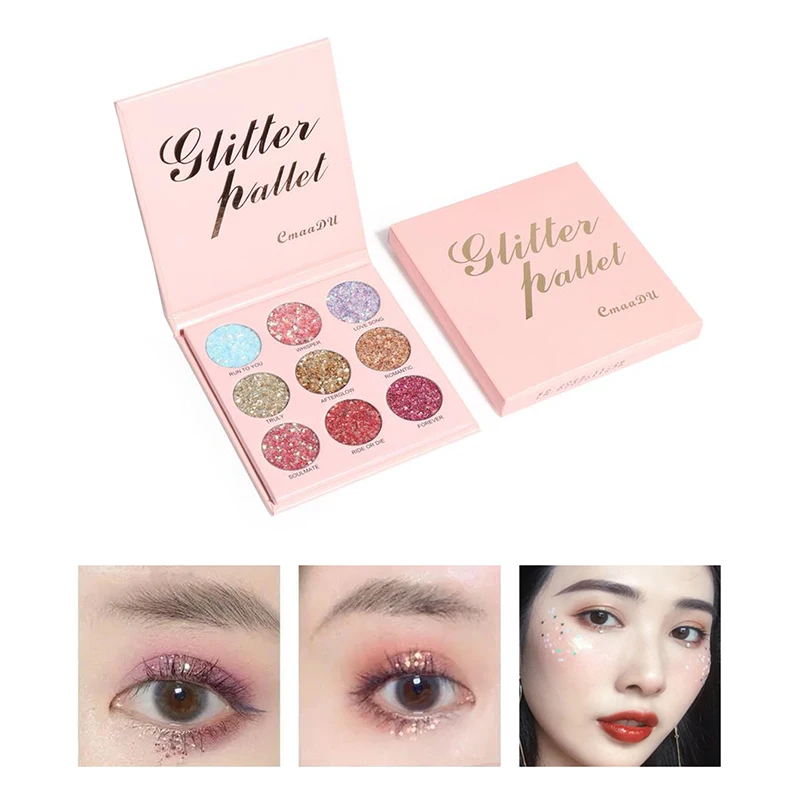 Палетка металлических блестящих теней для век, 9 цветов
Палетка металлических блестящих теней для век, 9 цветов