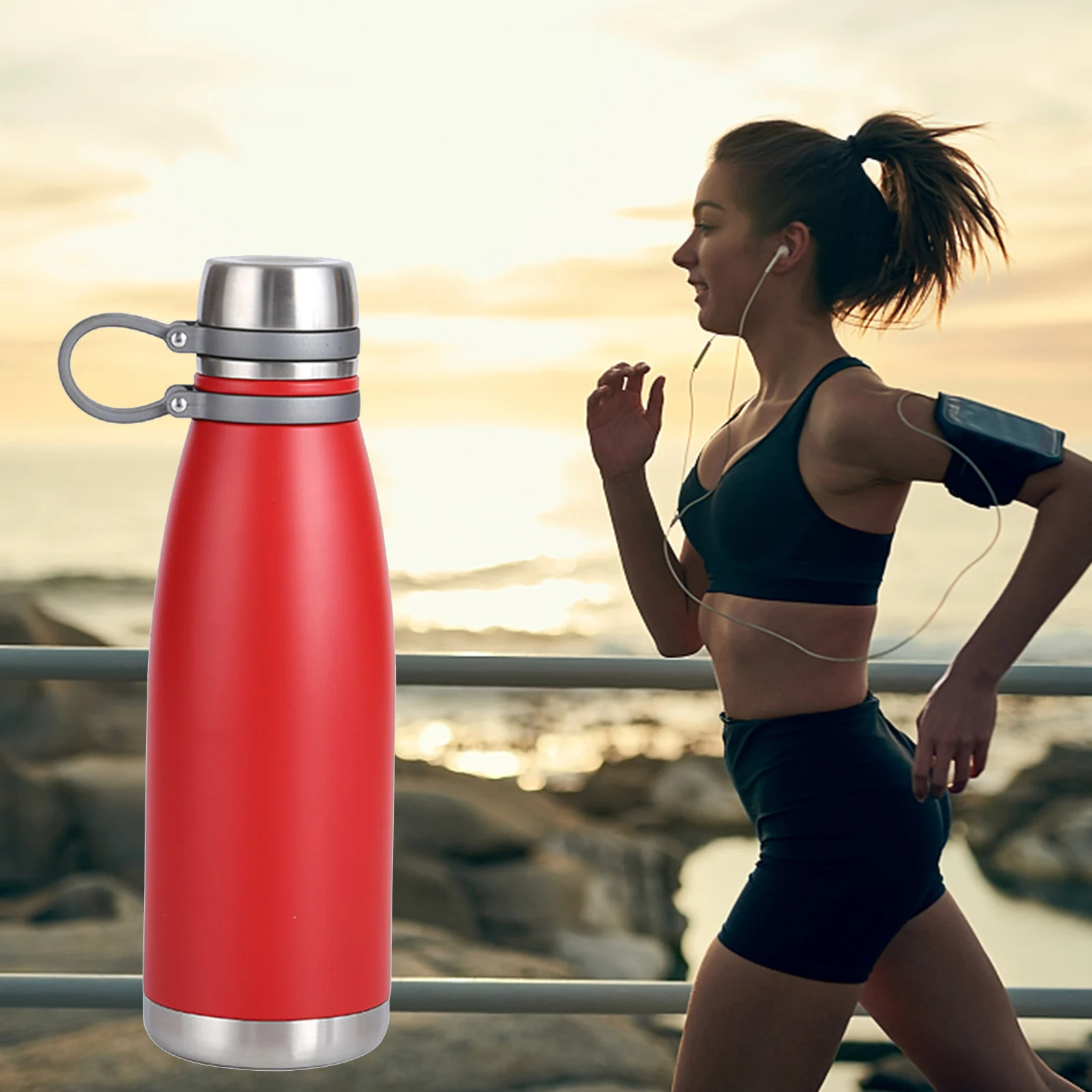 Double Layer Stainless Steel Sports Water Bottle 500ML 600ML Stainless Steel Bottle For Running Cycling Black/red
Double Layer Stainless Steel Sports Water Bottle 500ML 600ML Stainless Steel Bottle For Running Cycling Black/red