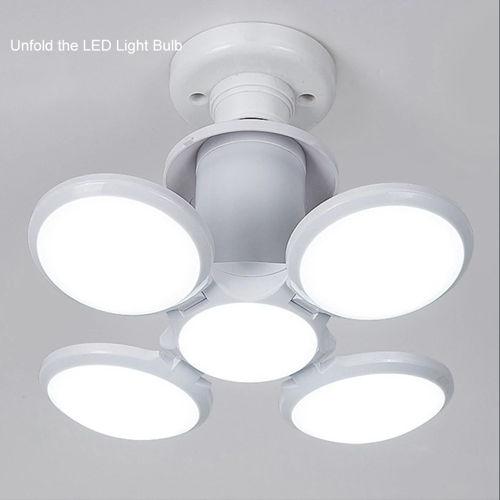 E27 40W Football Bulb With 4 Adjustable Panels 6500K Cold White Folding LED Light Bulb Garage Shop Ceiling Light For Warehouse
E27 40W Football Bulb With 4 Adjustable Panels 6500K Cold White Folding LED Light Bulb Garage Shop Ceiling Light For Warehouse