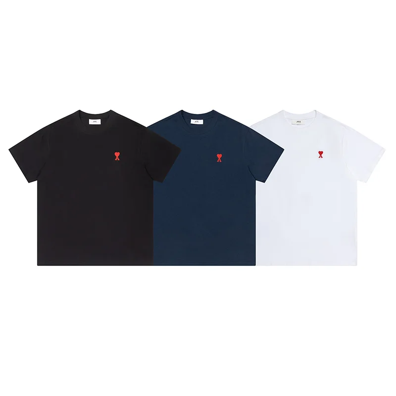 2022 summer ami classic logo embroidery small heart short-sleeved T-shirt men and women fashion high-quality T-shirt high street
2022 summer ami classic logo embroidery small heart short-sleeved T-shirt men and women fashion high-quality T-shirt high street