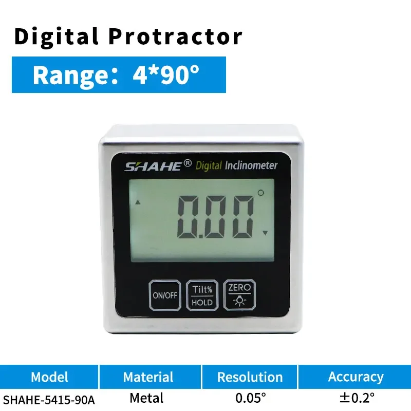 Цифровой угловой искатель Shahe, транспортир, инклинометр с магнитным основанием и подсветкой, прецизионный металлический цифровой транспортир
Цифровой угловой искатель Shahe, транспортир, инклинометр с магнитным основанием и подсветкой, прецизионный металлический цифровой транспортир