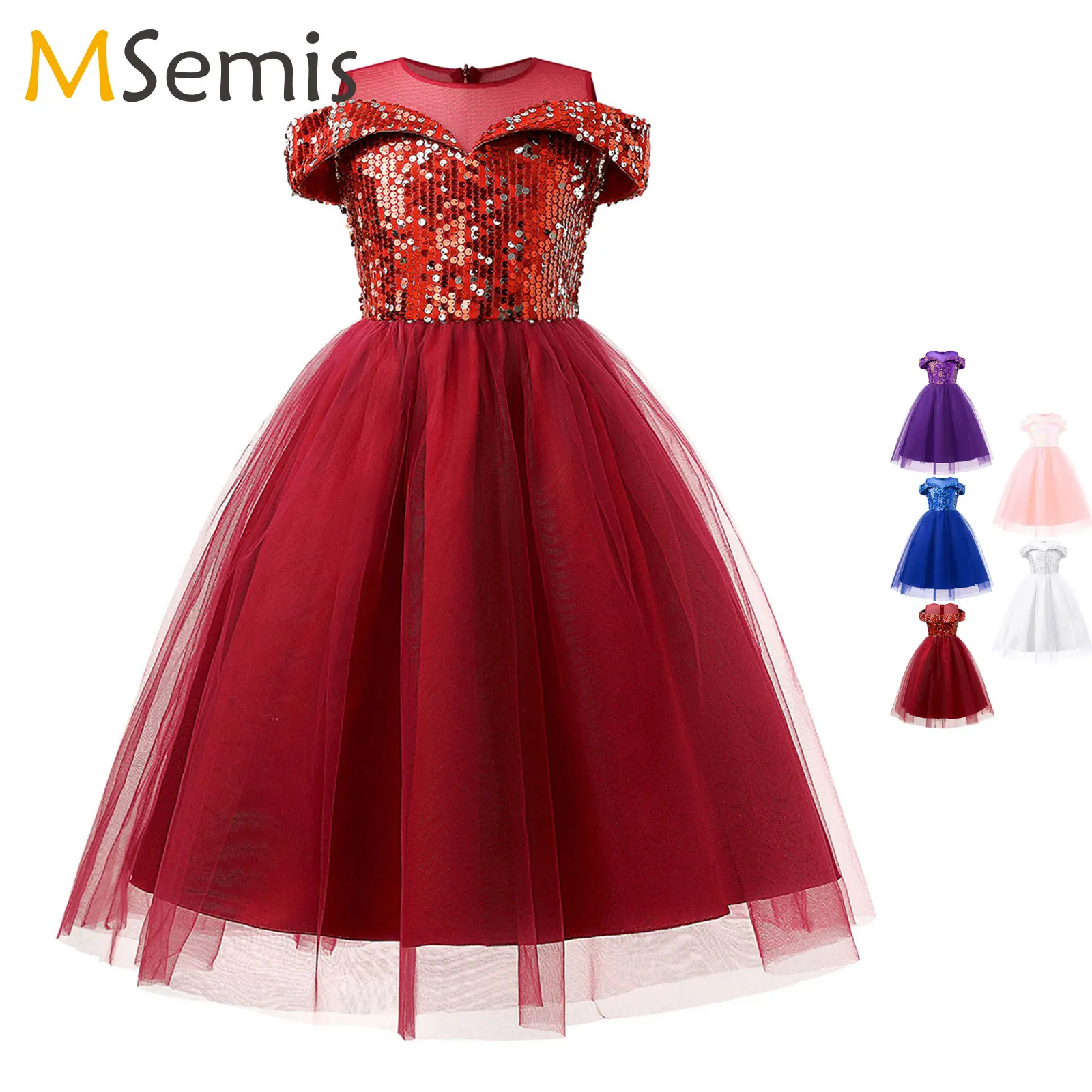 Flower Girls Dress Shiny Sequins Tulle Party Dress Sweetheart Mesh Yoke Cold Shoulder Flower Girl Dress Full Length Formal Dress
Flower Girls Dress Shiny Sequins Tulle Party Dress Sweetheart Mesh Yoke Cold Shoulder Flower Girl Dress Full Length Formal Dress