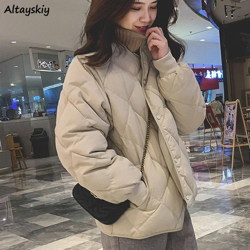 Women Parkas Stylish Solid 2022 New Winter Warm Single Breasted Coats Streetwear Korean Style Loose Warm Casual All-match Thick
Women Parkas Stylish Solid 2022 New Winter Warm Single Breasted Coats Streetwear Korean Style Loose Warm Casual All-match Thick