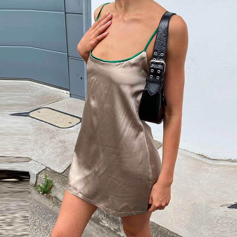 Elegant Lady Satin Sexy Dress Chic Women Vintage Backless Mini Dress Birthday Party Night Boho Beach Holiday Sundress Streetwear
Elegant Lady Satin Sexy Dress Chic Women Vintage Backless Mini Dress Birthday Party Night Boho Beach Holiday Sundress Streetwear