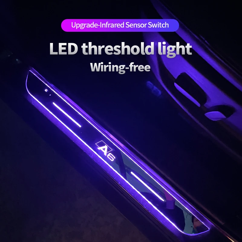 USB Power Moving LED Welcome Pedal Car Scuff Plate Pedal Door Sill Pathway Light For Audi A6 S6 RS6 C5 C6 C7 4F Car Accessories
USB Power Moving LED Welcome Pedal Car Scuff Plate Pedal Door Sill Pathway Light For Audi A6 S6 RS6 C5 C6 C7 4F Car Accessories