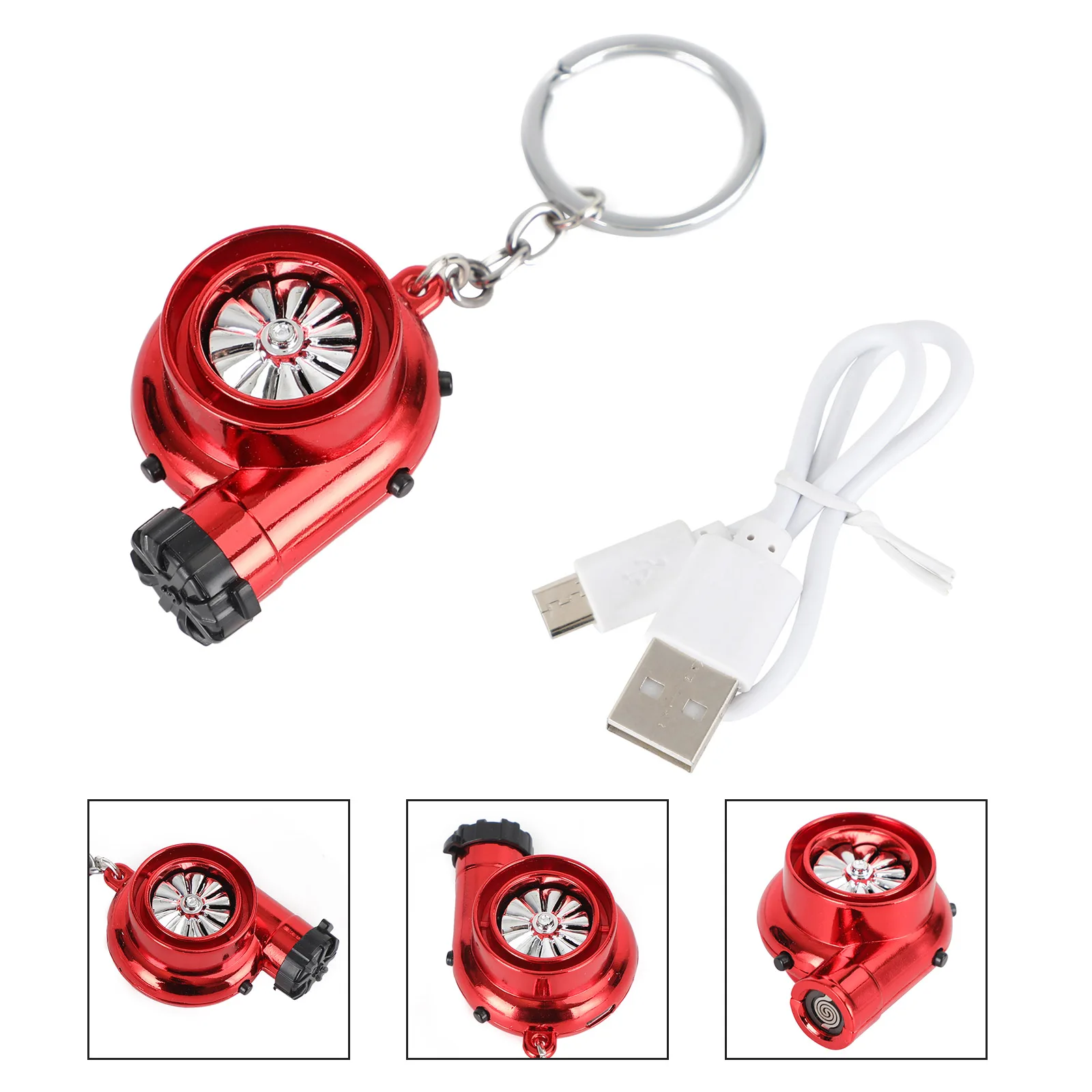 Areyorushop Red Rechargeable Electronic Turbo Key Chain Key ring With LED & Sound Car Auto Parts
Areyorushop Red Rechargeable Electronic Turbo Key Chain Key ring With LED & Sound Car Auto Parts