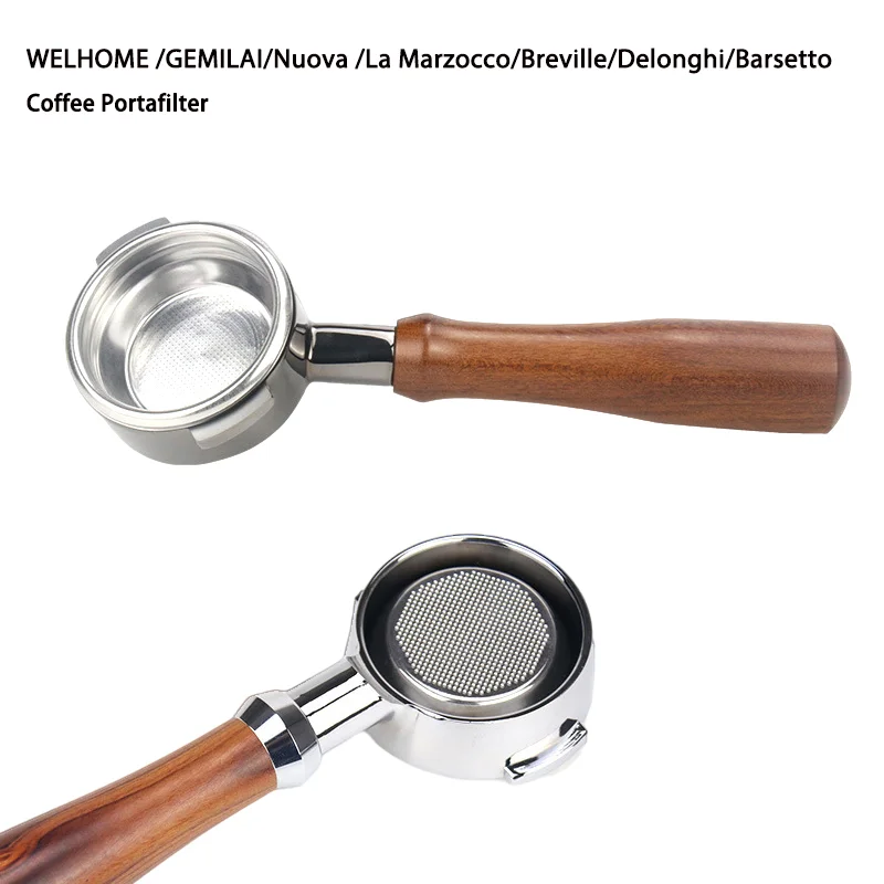 Coffee Portafilter WELHOME /GEMILAI/Nuova /La Marzocco/Breville/Delonghi/Barsetto 51mm 54mm 58mm Bottomless Coffee Handle
Coffee Portafilter WELHOME /GEMILAI/Nuova /La Marzocco/Breville/Delonghi/Barsetto 51mm 54mm 58mm Bottomless Coffee Handle