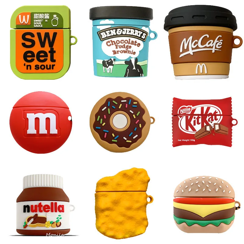 For AirPods 2 Case Silicone Cute Cartoon Chocolate Burger Donut Coffee Cup Wireless Earphone Case For Airpods 3 Pro Cover Funda
For AirPods 2 Case Silicone Cute Cartoon Chocolate Burger Donut Coffee Cup Wireless Earphone Case For Airpods 3 Pro Cover Funda