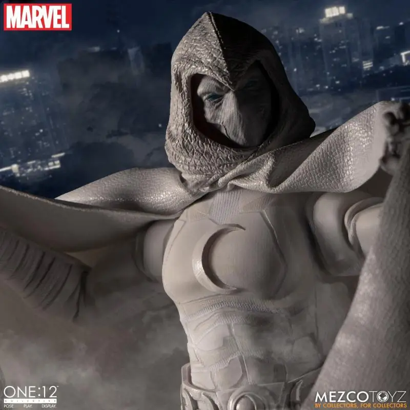 В наличии оригинальный Mezco ONE:12 Marvel Мстители Луна рыцарь аниме коллекция фигурок