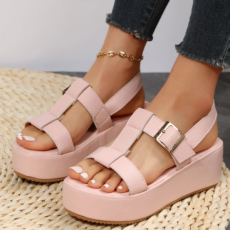 Women Sandals 2023 Mid Heels Platform Shoes New Rome Summer Slippers Party Open Toe Beach Casual Flip Flops Shoes Ladies Slides
Women Sandals 2023 Mid Heels Platform Shoes New Rome Summer Slippers Party Open Toe Beach Casual Flip Flops Shoes Ladies Slides