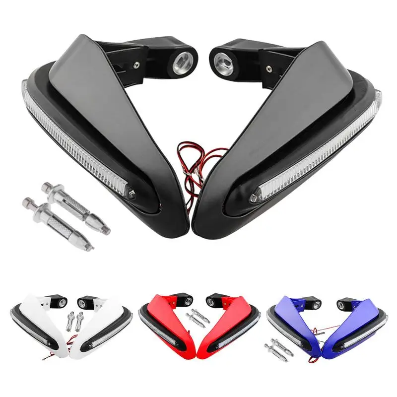 2pcs Motorcycle Hand Guards Universal LED Light Handlebar Wind Protector Shield Handguards Motorbike Modification Accessories
2pcs Motorcycle Hand Guards Universal LED Light Handlebar Wind Protector Shield Handguards Motorbike Modification Accessories