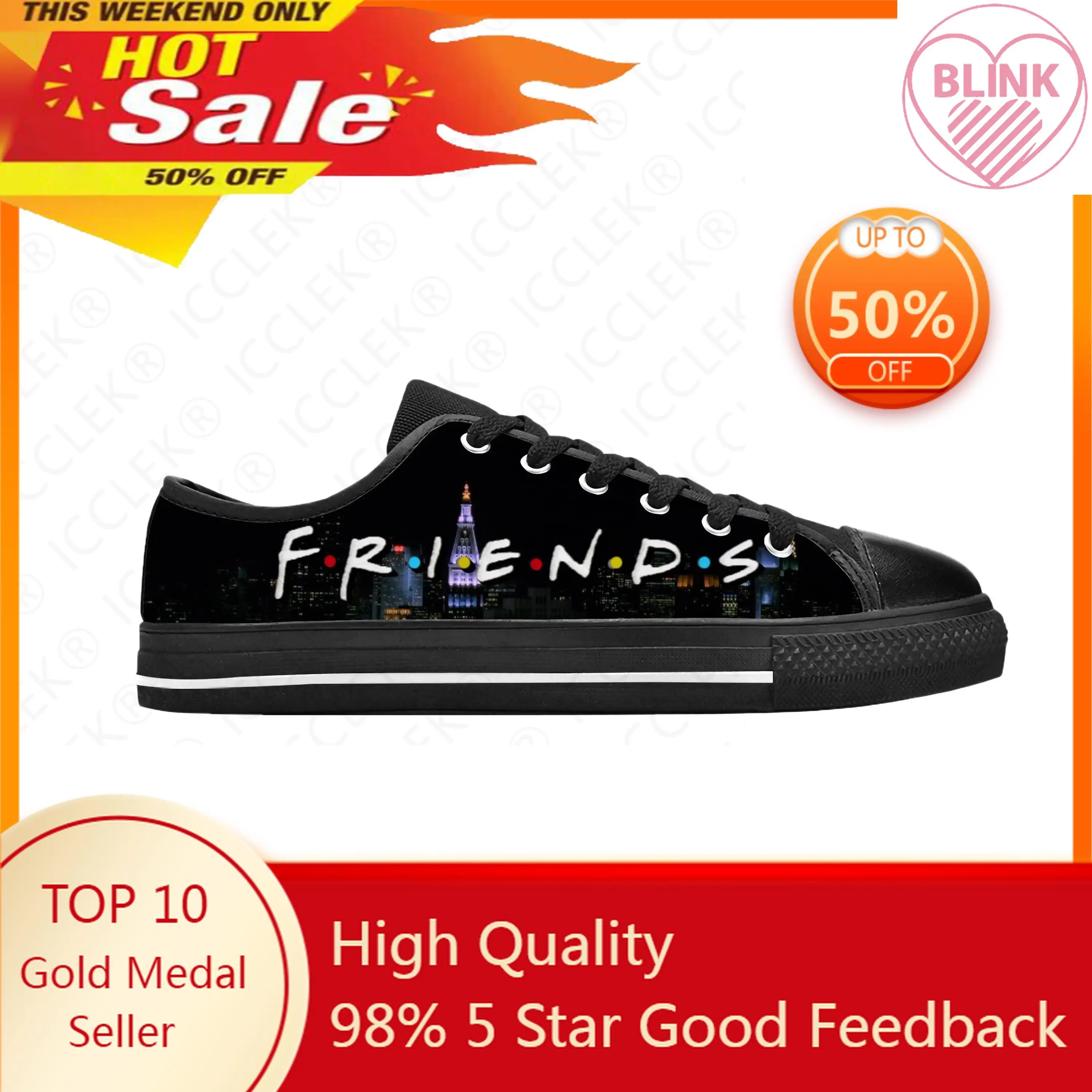 Friends Tv Show Movie Anime Cartoon Manga Comic Casual Shoes High Top Lightweight Breathable Mens Womens Latest Custom Sneakers
Friends Tv Show Movie Anime Cartoon Manga Comic Casual Shoes High Top Lightweight Breathable Mens Womens Latest Custom Sneakers