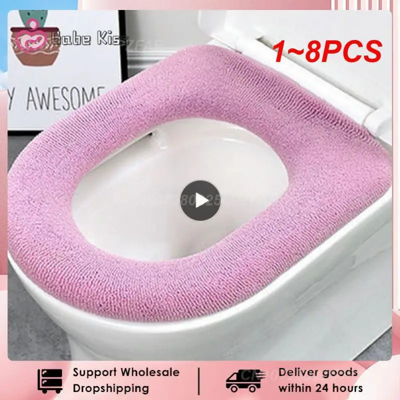 1~8PCS Winter Warm Toilet Seat Cover Closestool Mat Washable Bathroom Accessories Knitting Pure Color Soft O-shape Pad Bidet
1~8PCS Winter Warm Toilet Seat Cover Closestool Mat Washable Bathroom Accessories Knitting Pure Color Soft O-shape Pad Bidet