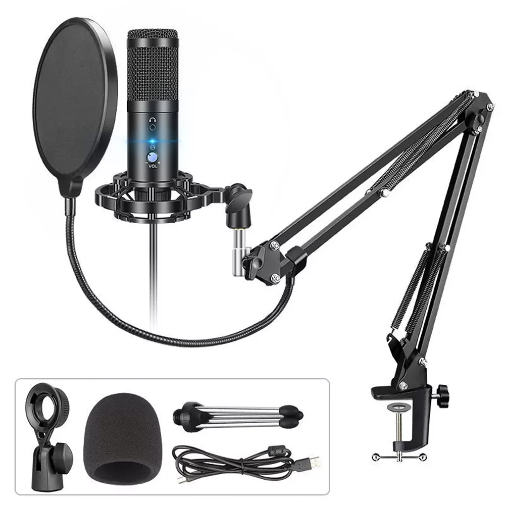USB Microphone PC Condenser Microphone for Computer Gaming Karaoke Recording studio mic for YouTube Twitch Streaming
USB Microphone PC Condenser Microphone for Computer Gaming Karaoke Recording studio mic for YouTube Twitch Streaming