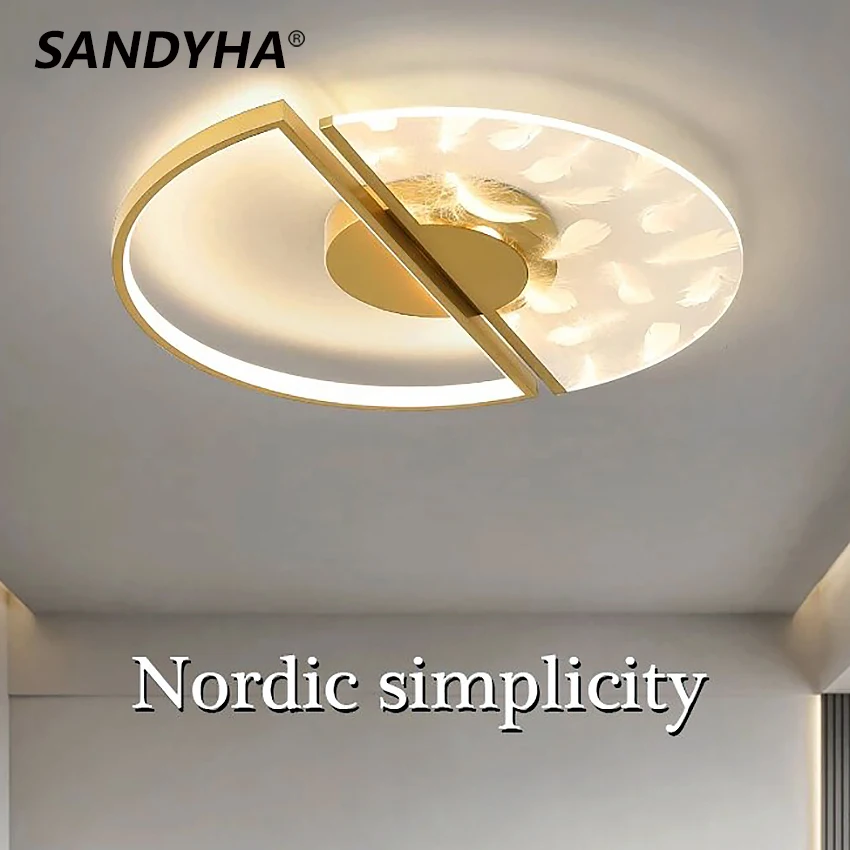 SANDYHA 2022 New Ceiling Lamp Golden Black Round Ring Home Decorate Lighting Bedroom Living Room Dining Room Study Led Luminaire
SANDYHA 2022 New Ceiling Lamp Golden Black Round Ring Home Decorate Lighting Bedroom Living Room Dining Room Study Led Luminaire