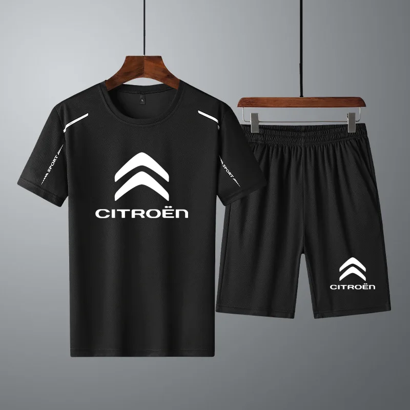 Fashion Summer casual Men's short sleeve Citroen Car Logo Printing Pure cotton high quality Men's T-shirt+shorts 2Pcs suit
Fashion Summer casual Men's short sleeve Citroen Car Logo Printing Pure cotton high quality Men's T-shirt+shorts 2Pcs suit