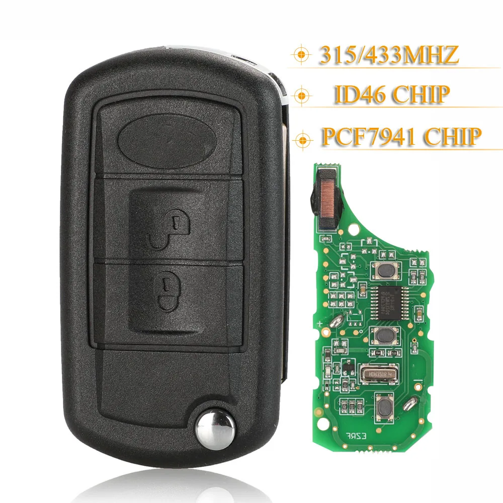 jingyuqin 2 Buttons Folding Remote Car Key 315Mhz/433MHz ID46 PCF7941 For RANGE ROVER Sport Land Rover Discovery 3 HU101
jingyuqin 2 Buttons Folding Remote Car Key 315Mhz/433MHz ID46 PCF7941 For RANGE ROVER Sport Land Rover Discovery 3 HU101