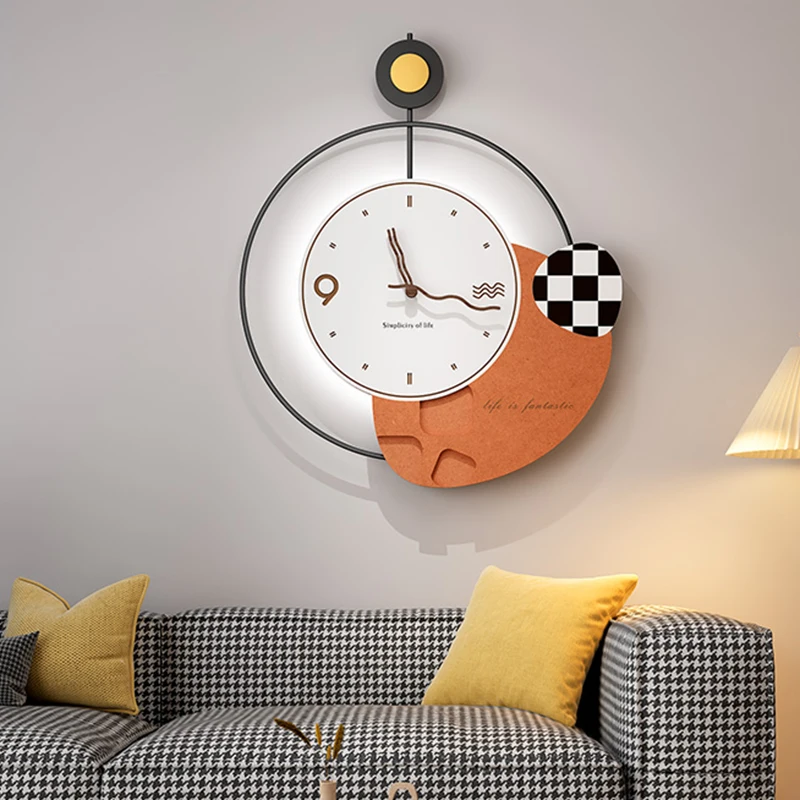 Nordic Luxury Quiet Living Room Wall Clock Modern Metal Living Funky Wall Watch Bedroom Minimalist Art Wandklok Wall Decor
Nordic Luxury Quiet Living Room Wall Clock Modern Metal Living Funky Wall Watch Bedroom Minimalist Art Wandklok Wall Decor