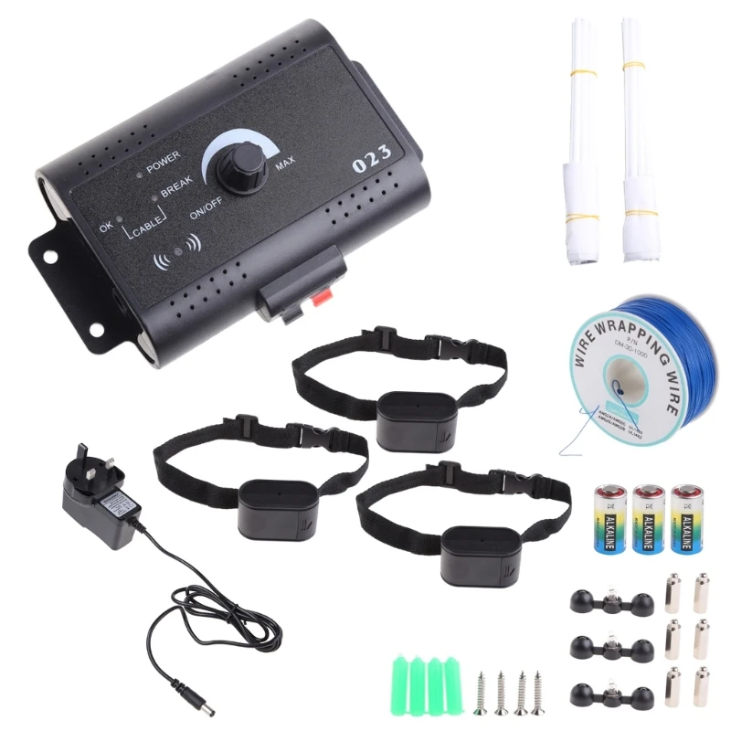 Dog Electric Fence & Training Collar System Harmless Adjustable Control Range 
Dog Electric Fence & Training Collar System Harmless Adjustable Control Range