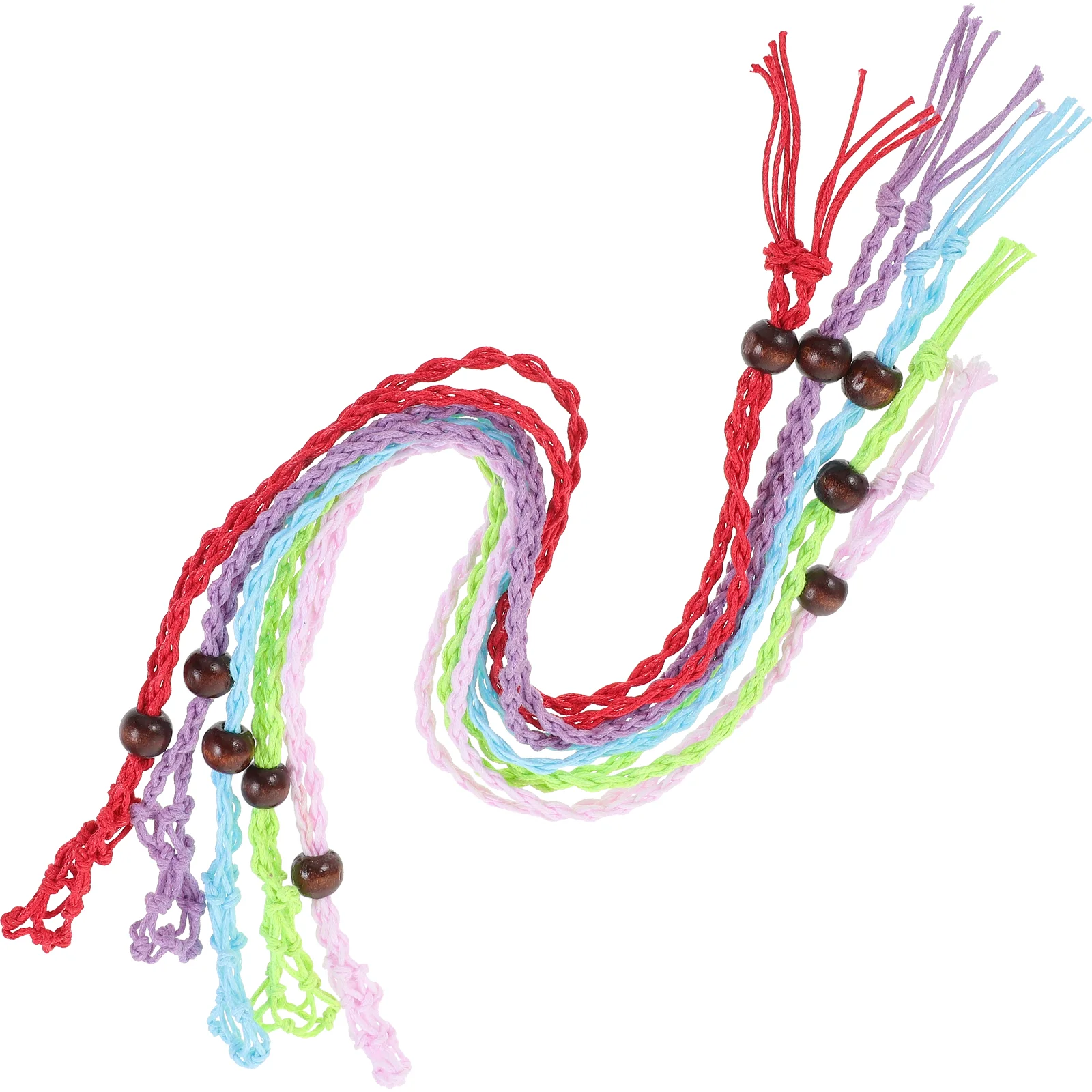 5 Pcs Decor Stone Necklace DIY Cord Hand-woven Rope Net Bag Accessories Accessory Crystal Holder
5 Pcs Decor Stone Necklace DIY Cord Hand-woven Rope Net Bag Accessories Accessory Crystal Holder