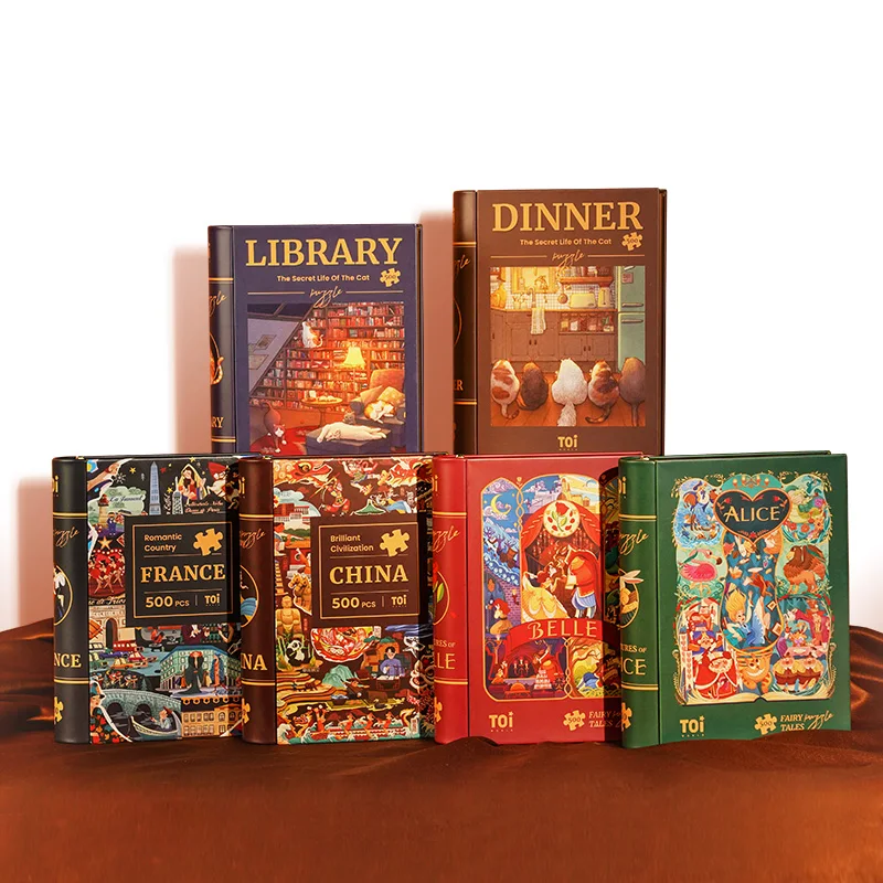 500pcs Large Book-shaped Box Puzzle Adult Decompression and Boredom Toy Study Rest Magic Book Wrapping Puzzle Ornamental Gift
500pcs Large Book-shaped Box Puzzle Adult Decompression and Boredom Toy Study Rest Magic Book Wrapping Puzzle Ornamental Gift