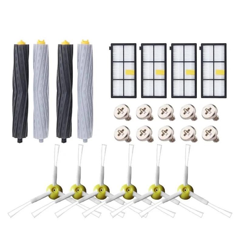 Replacement Accessories Kit For Irobot Roomba 800 900 Series 805 850 860 865 866 870 871 880 886 890 891 895 896 960 980
Replacement Accessories Kit For Irobot Roomba 800 900 Series 805 850 860 865 866 870 871 880 886 890 891 895 896 960 980