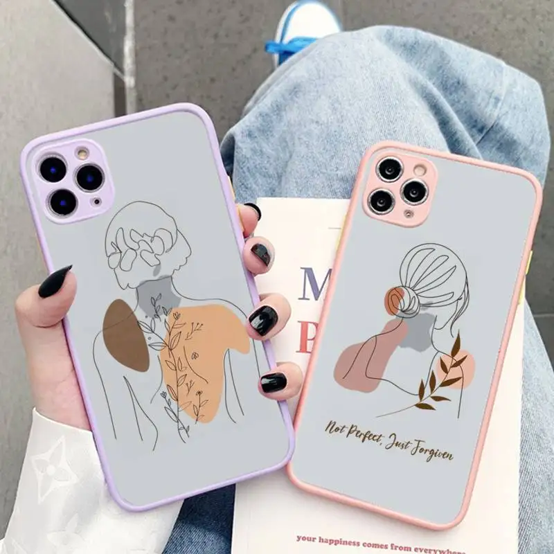 Geometric Line Girl Phone Case for iPhone X XR XS 7 8 Plus 11 12 13 pro MAX 13mini Translucent Matte Case
Geometric Line Girl Phone Case for iPhone X XR XS 7 8 Plus 11 12 13 pro MAX 13mini Translucent Matte Case