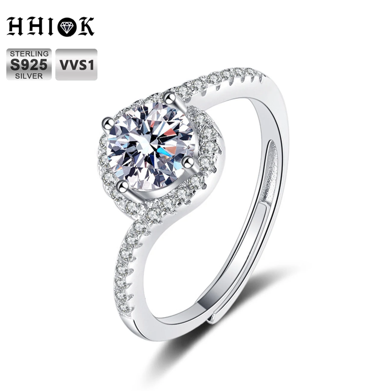 Angel Eyes Sterling Silver 925 Moissanite Mens Diamond Ring D Color 1 Carat Adjust Female Simple Fashion Versatile Proposal Ring 
Angel Eyes Sterling Silver 925 Moissanite Mens Diamond Ring D Color 1 Carat Adjust Female Simple Fashion Versatile Proposal Ring
