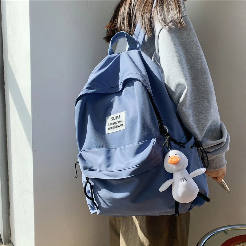 Travel Waterproof Backpack Women Animal Pendant Color Contrast Girls School Bag Fashion Female College Bookbag Black Laptop
Travel Waterproof Backpack Women Animal Pendant Color Contrast Girls School Bag Fashion Female College Bookbag Black Laptop