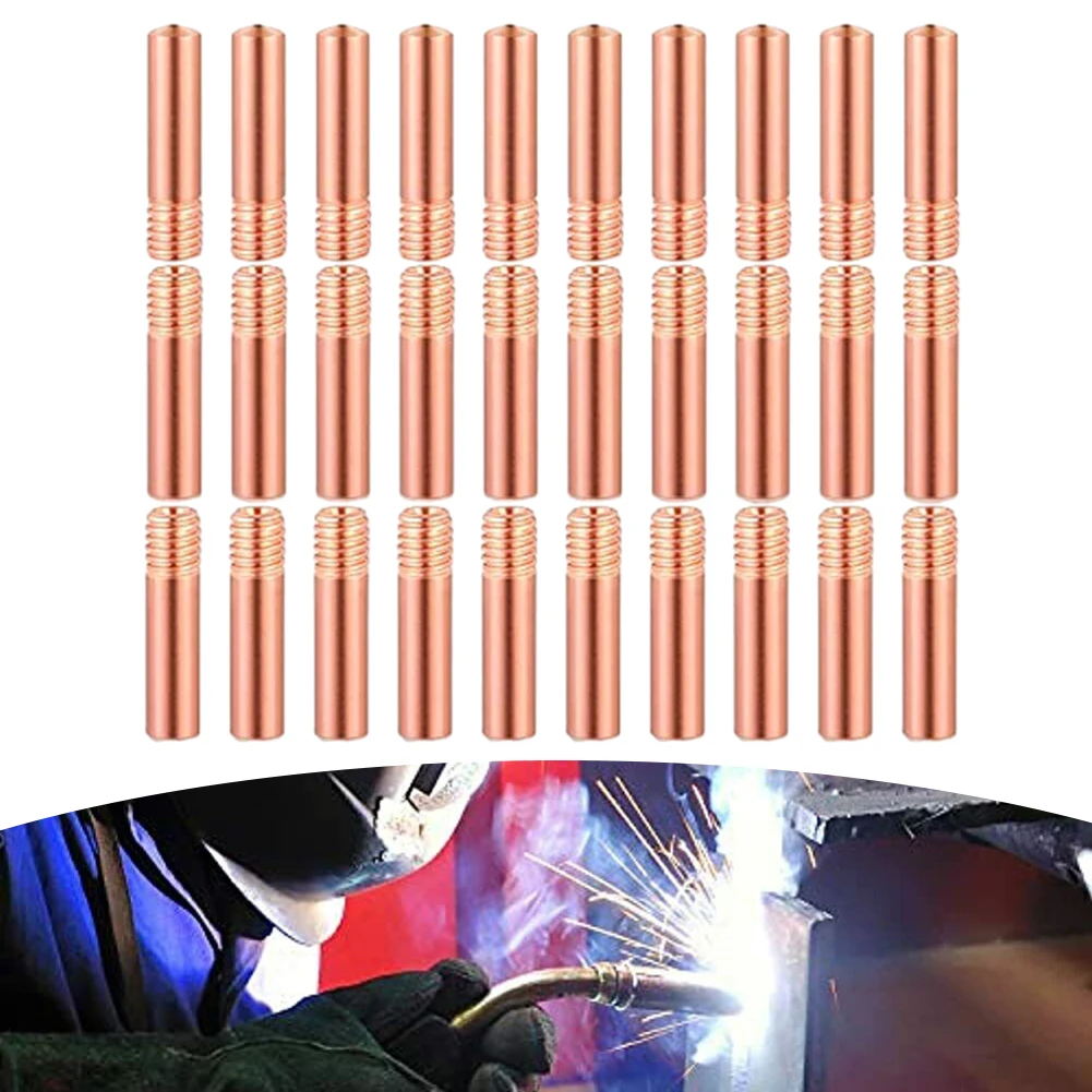 30pcs MIG Welding Contact Tip 0.035 Welder Nozzle Gas Diffuser Copper For Aluminum Wire Soldering Welding Equipment Accessories
30pcs MIG Welding Contact Tip 0.035 Welder Nozzle Gas Diffuser Copper For Aluminum Wire Soldering Welding Equipment Accessories