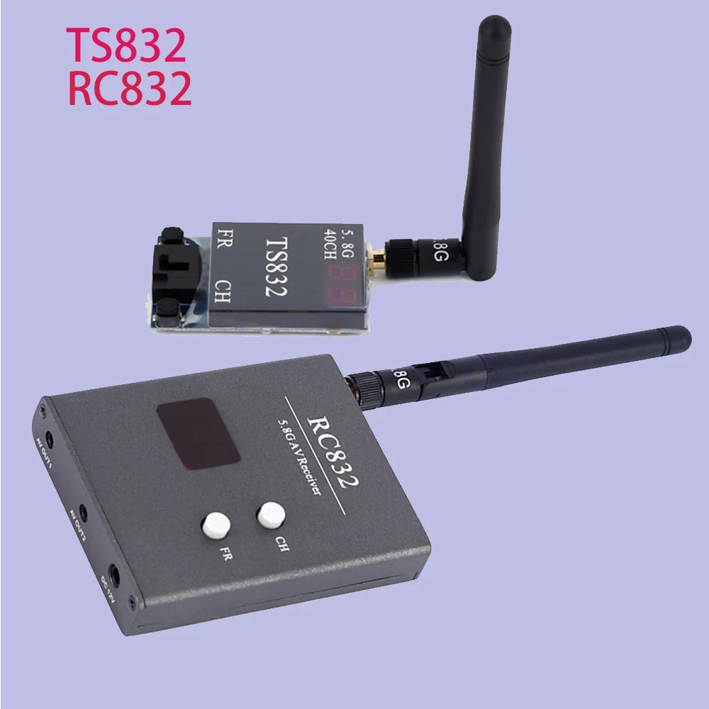 

TS832 Receiver RC832 48Ch 5.8G 600mw 5km Wireless AV Transmitter for FPV Multicopter RC Aircraft Quadcopter Wholesale Dropship