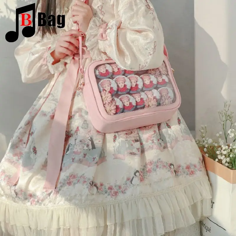 Японская мягкая прозрачная женская сумка из ПУ кожи, Y2K, ежедневная Аниме Сумка от боли, два юаня
Японская мягкая прозрачная женская сумка из ПУ кожи, Y2K, ежедневная Аниме Сумка от боли, два юаня