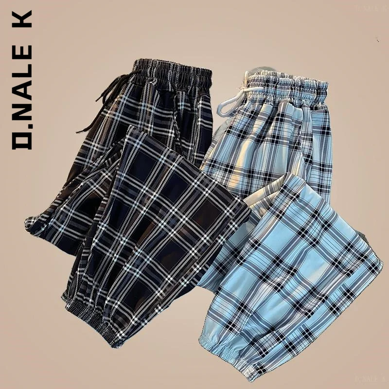 D.Nale K Black Plaid Pants Women New Bunch of feet Fashion Summer Students Streetwear Harem Long Trousers
D.Nale K Black Plaid Pants Women New Bunch of feet Fashion Summer Students Streetwear Harem Long Trousers