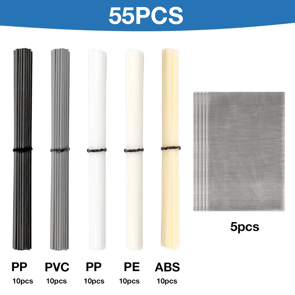 55/110 шт. Пластиковые сварочные прутки ABS/PP/PVC/PE сварочные прутки, нержавеющая сталь плетеная металлическая сетка, для р...
55/110 шт. Пластиковые сварочные прутки ABS/PP/PVC/PE сварочные прутки, нержавеющая сталь плетеная металлическая сетка, для р...