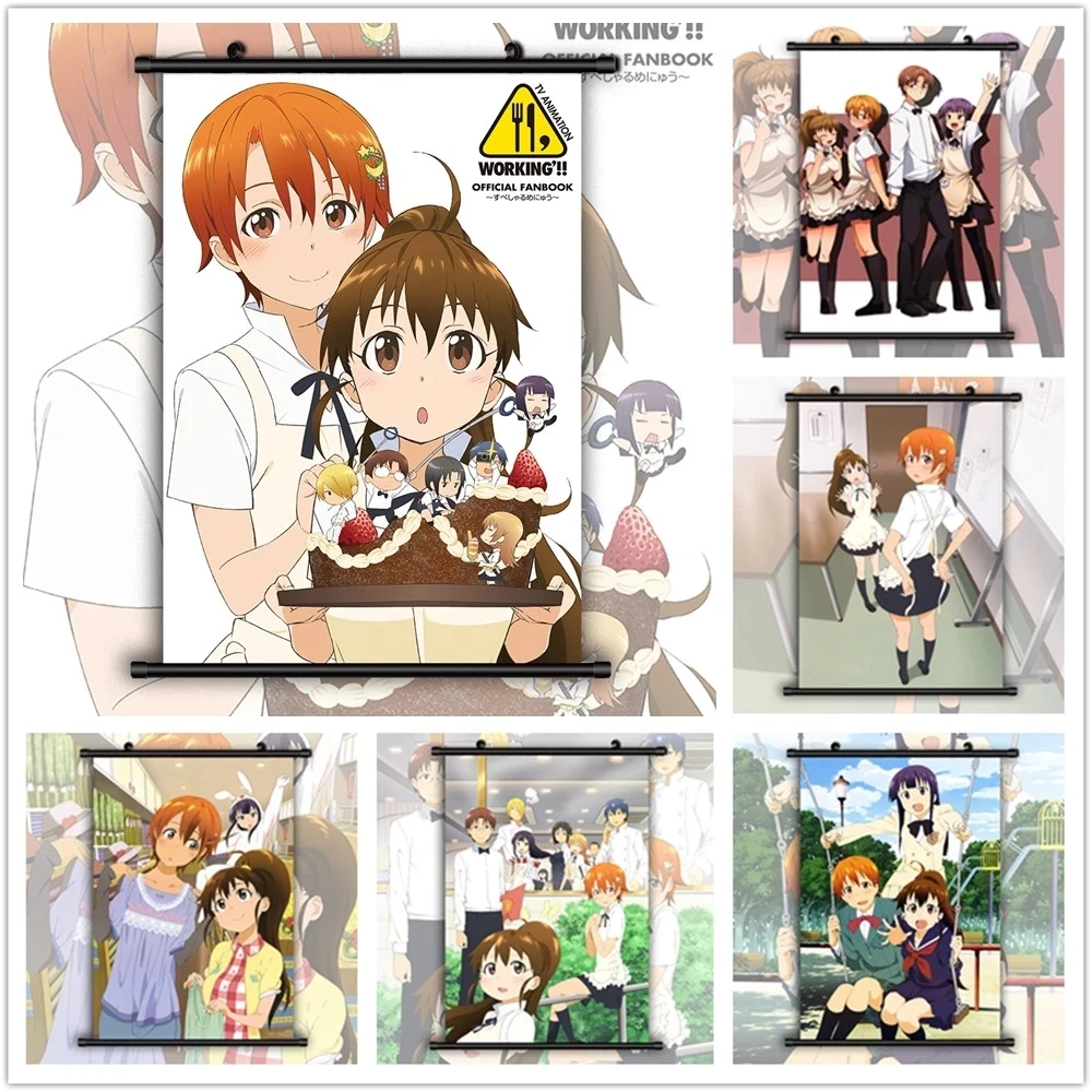 Scroll Canvas Picture Wall Working Wagnaria Inami Mahiru Taneshima Hanging Painting Classic Home Poster Artwork Room Decoration
Scroll Canvas Picture Wall Working Wagnaria Inami Mahiru Taneshima Hanging Painting Classic Home Poster Artwork Room Decoration