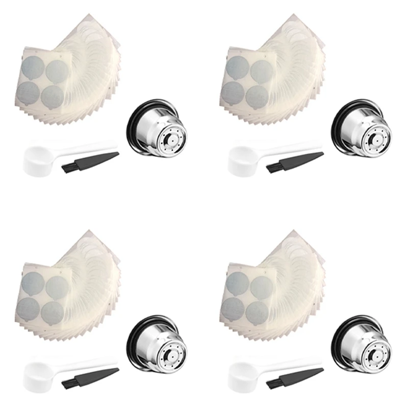 12 Pack Reusable Nespresso Capsules With 400 Foil Lids- Stainless Steel Refillable Coffee Pods For Nespresso Machines
12 Pack Reusable Nespresso Capsules With 400 Foil Lids- Stainless Steel Refillable Coffee Pods For Nespresso Machines