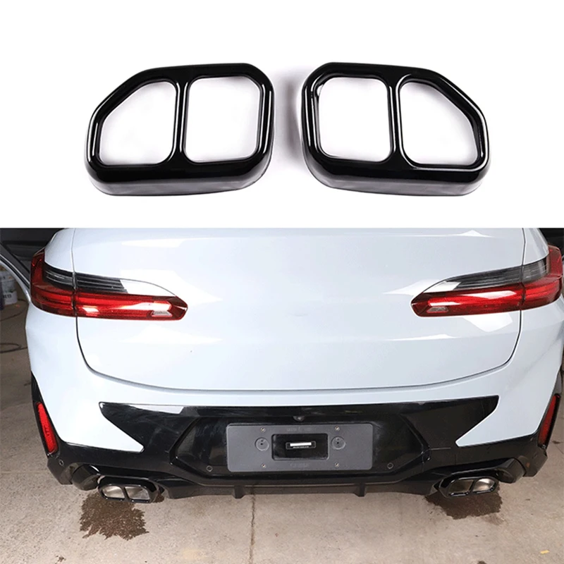 Stainless Steel Car Rear Tail Throat Decor Frame Car Exhaust Pipe Trim Cover For-BMW X3 X4 G01 G02 2022+
Stainless Steel Car Rear Tail Throat Decor Frame Car Exhaust Pipe Trim Cover For-BMW X3 X4 G01 G02 2022+