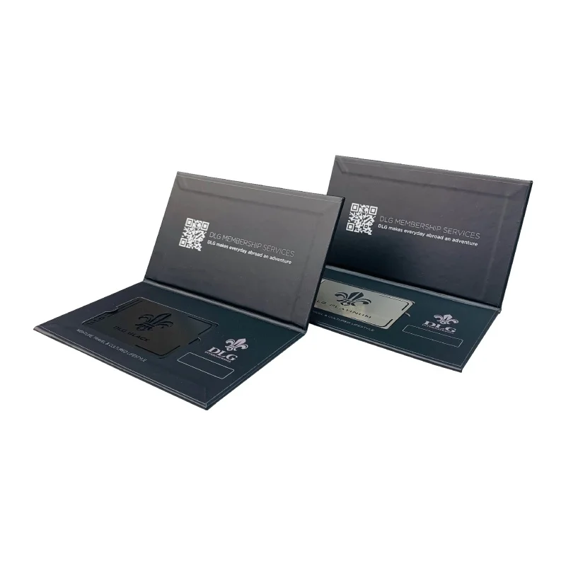 Custom Custom luxury black metal gift card box set business VIP card packaging membership card holder
Custom Custom luxury black metal gift card box set business VIP card packaging membership card holder