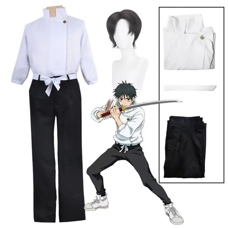 Yuta Okkotsu Cosplay Jujutsu Kaisen Cosplay Costume Anime Tops Pants Belt Uniform Suit Halloween Party Costume for Men Women
Yuta Okkotsu Cosplay Jujutsu Kaisen Cosplay Costume Anime Tops Pants Belt Uniform Suit Halloween Party Costume for Men Women