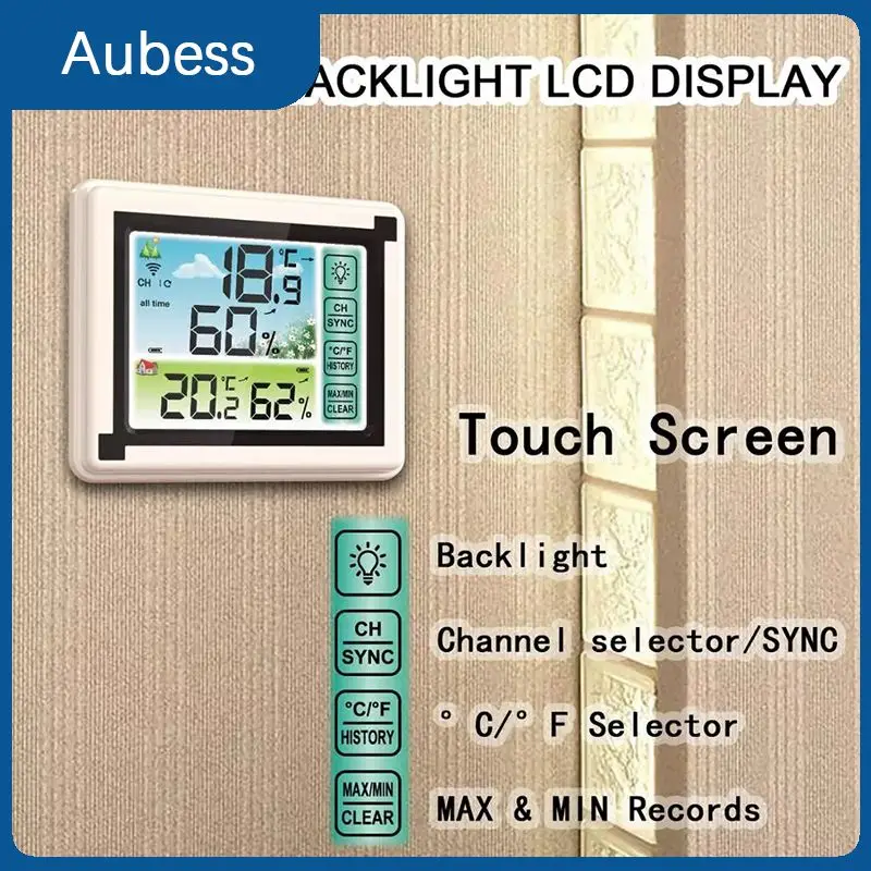 Color Touch screen Weather Station + Outdoor Forecast Sensor Backlight Thermometer Hygrometer Wireless weather station
Color Touch screen Weather Station + Outdoor Forecast Sensor Backlight Thermometer Hygrometer Wireless weather station