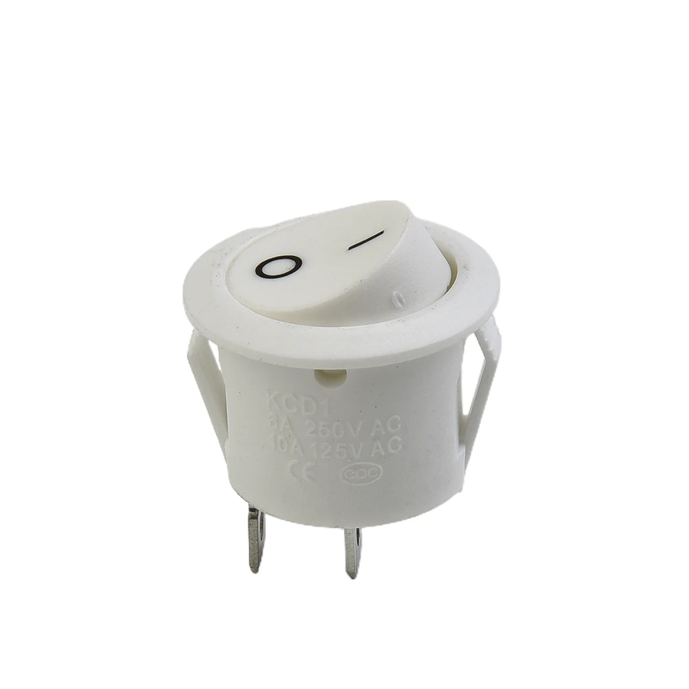 5 Pcs Rocker Switches Mini Round White 2 Pin Terminal SPST ON-OFF Snap-in For Lights & Appliances Replacement Parts
5 Pcs Rocker Switches Mini Round White 2 Pin Terminal SPST ON-OFF Snap-in For Lights & Appliances Replacement Parts