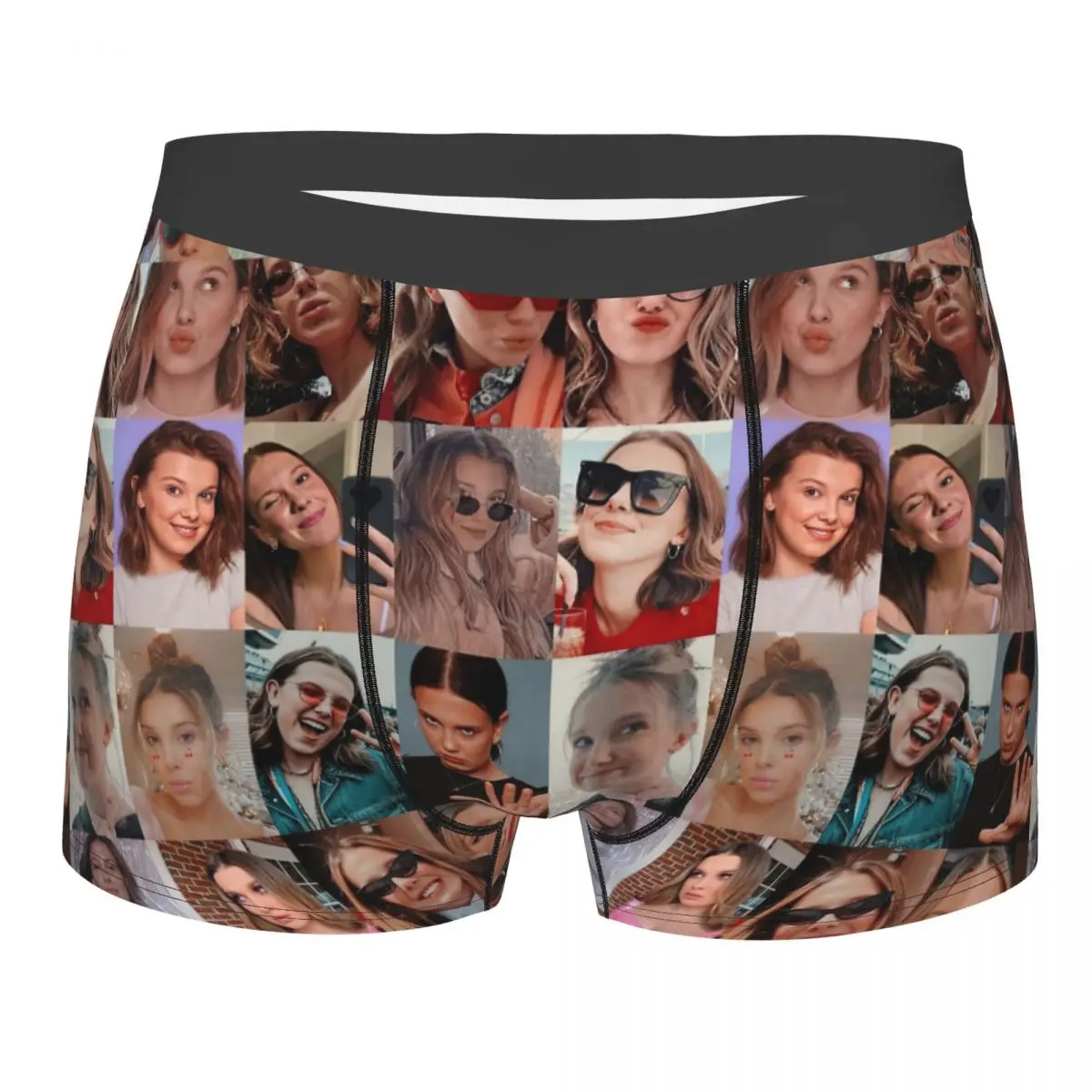 Man Millie Bobby Brown Actor Boxer Shorts Panties Breathable Underwear Star Movie Homme Funny Plus Size Underpants
Man Millie Bobby Brown Actor Boxer Shorts Panties Breathable Underwear Star Movie Homme Funny Plus Size Underpants