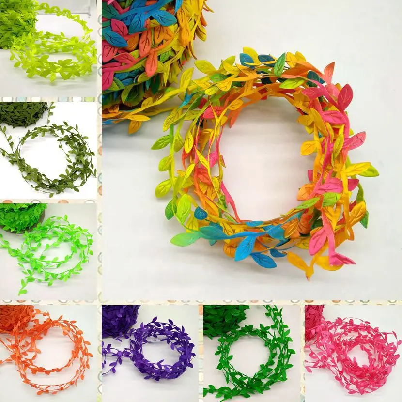 5 Meter Silk Leaf-Shaped Artificial Flower Green Leaves for Home Wedding Decoration DIY Wreath Scrapbooking Craft Fake Flower
5 Meter Silk Leaf-Shaped Artificial Flower Green Leaves for Home Wedding Decoration DIY Wreath Scrapbooking Craft Fake Flower