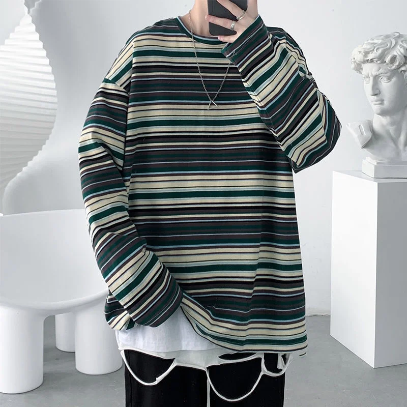 Spring Long Sleeve Tees Women Striped Tops Preppy Style Girl's T Shirts Loose Casual Female Tshirt Fashion Clothing
Spring Long Sleeve Tees Women Striped Tops Preppy Style Girl's T Shirts Loose Casual Female Tshirt Fashion Clothing