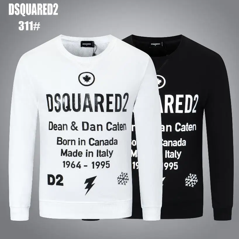 Men Sportswear Pullovers Letter Printed Sweatshirts Dsquared2 Italian Brand New Male Hip Hop Casual Slim Sweatshirts Size 3XL
Men Sportswear Pullovers Letter Printed Sweatshirts Dsquared2 Italian Brand New Male Hip Hop Casual Slim Sweatshirts Size 3XL