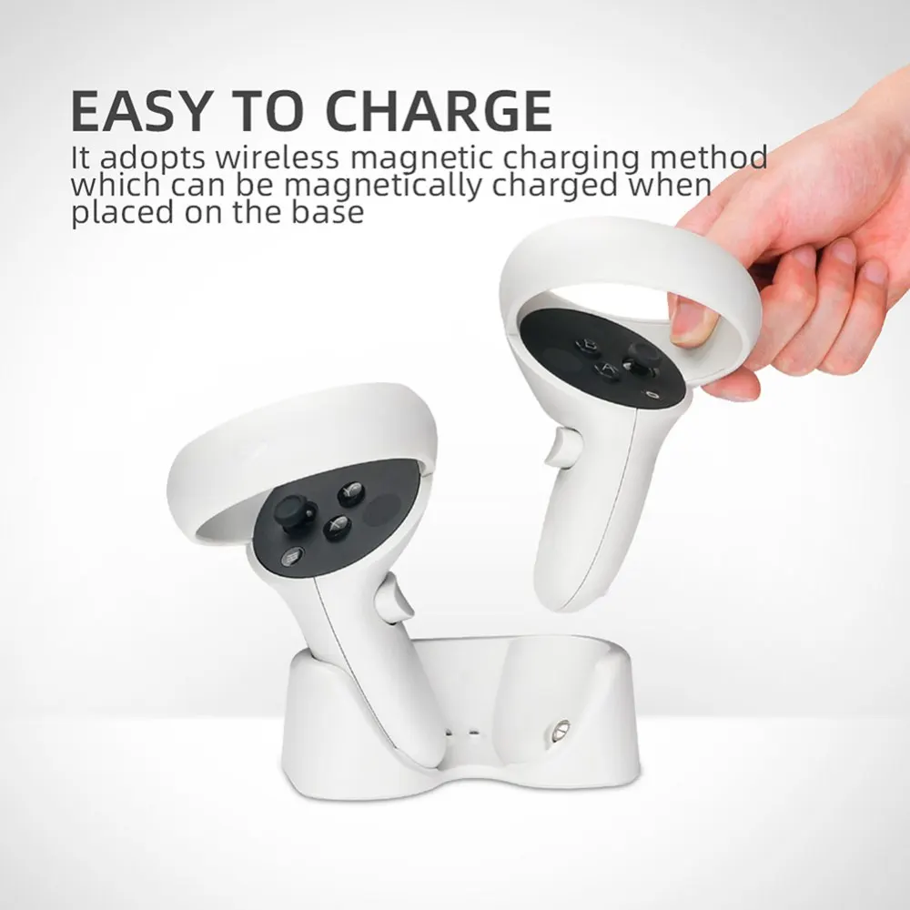 Charging Dock for Oculus Quest 2 VR Headset Accessories Dual Controller Charger Game Accessory
Charging Dock for Oculus Quest 2 VR Headset Accessories Dual Controller Charger Game Accessory