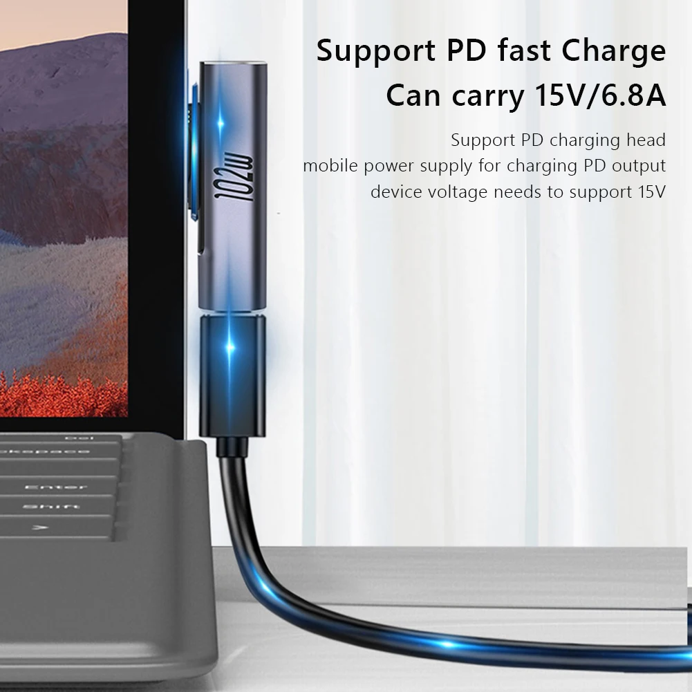 PD Adapter Tablet Fast Charging Plug Converter Laptop Accessories For Microsoft Surface Pro X 8 7 6 5 4 3 Go Book to USB Type C
PD Adapter Tablet Fast Charging Plug Converter Laptop Accessories For Microsoft Surface Pro X 8 7 6 5 4 3 Go Book to USB Type C